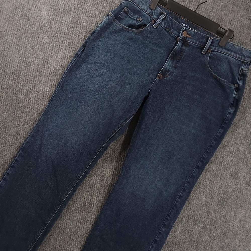 Mott & Bow Jeans Mens‎ 35x32 Blue Dark Wash Regular Straight Stretch Denim Pants